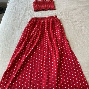 Two Piece Skirt and Tube Top